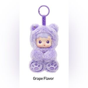 Pop Mart Hacipupu Gummy Bear Vinyl Plush Pendant Grape Flavor